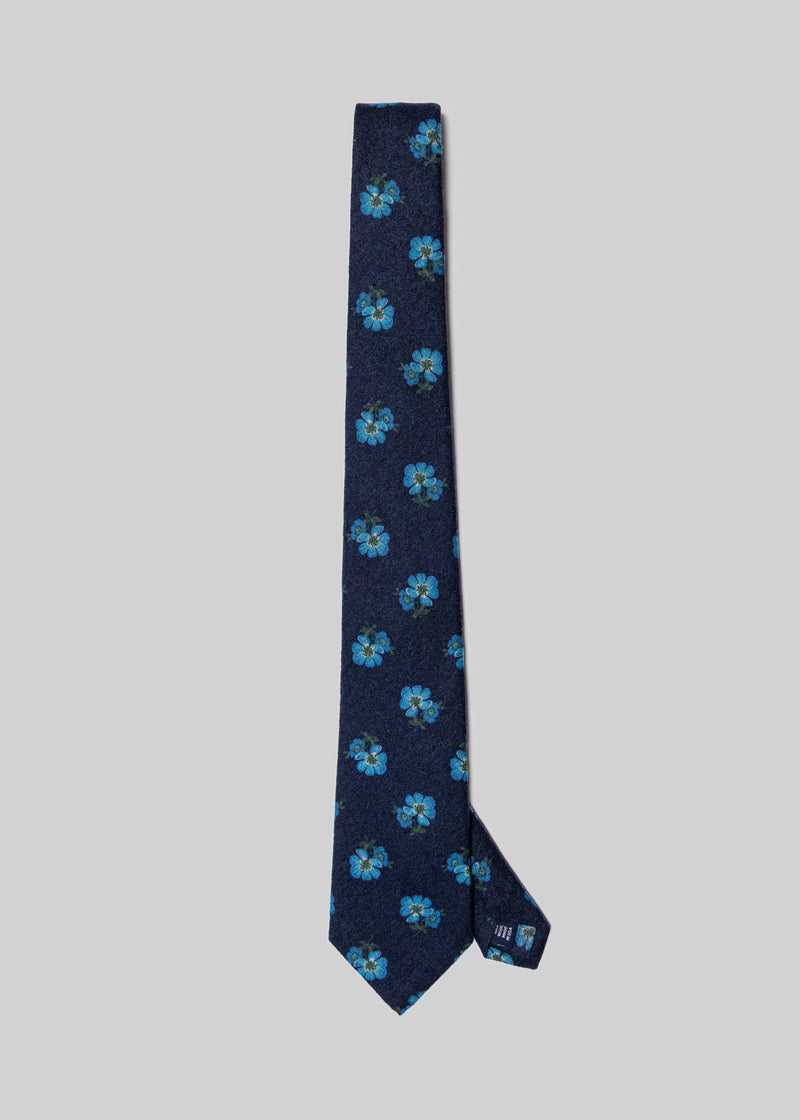 Floral Flannel Tie